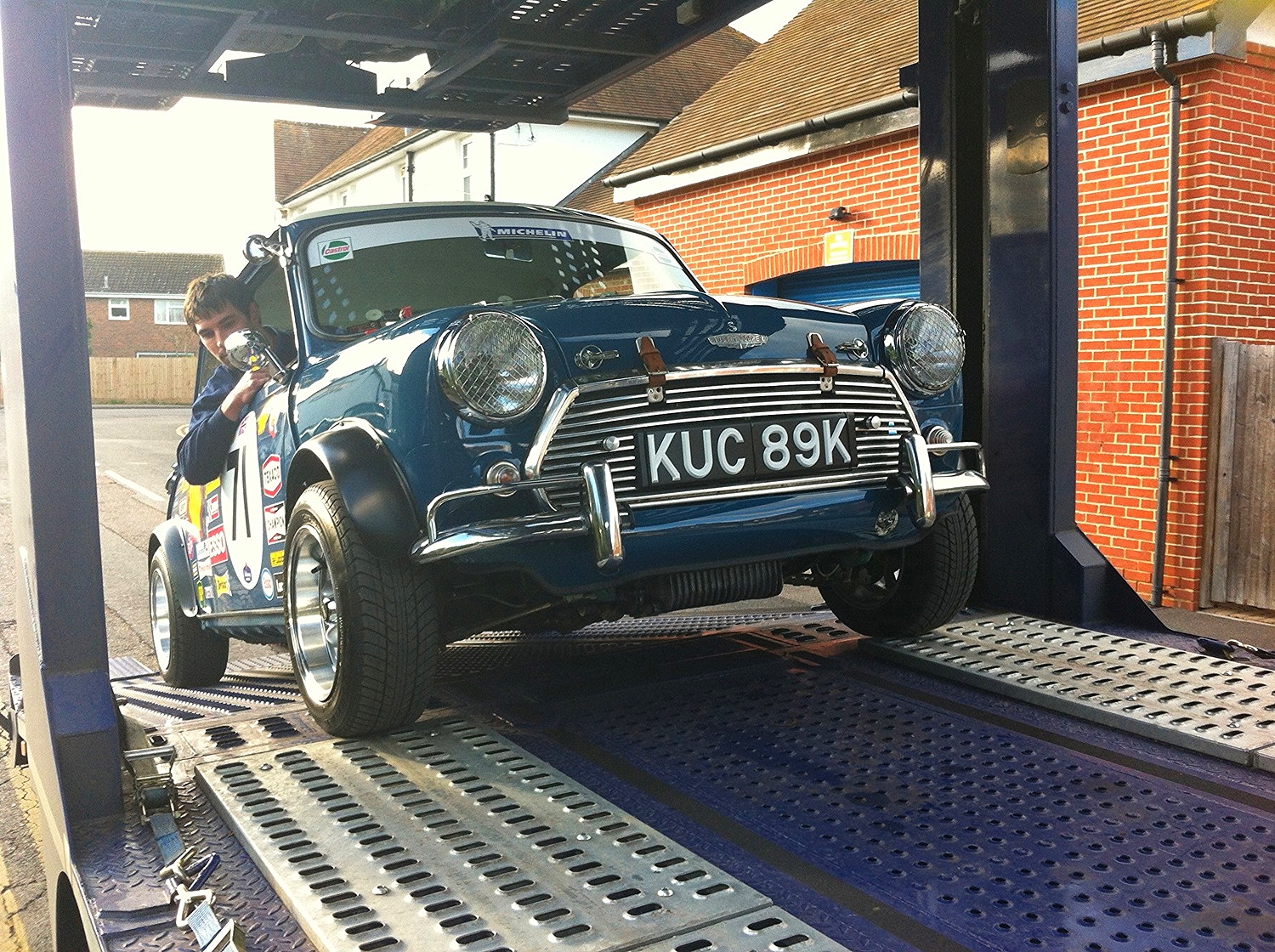 just like the italian job - the cooper delivery in progress