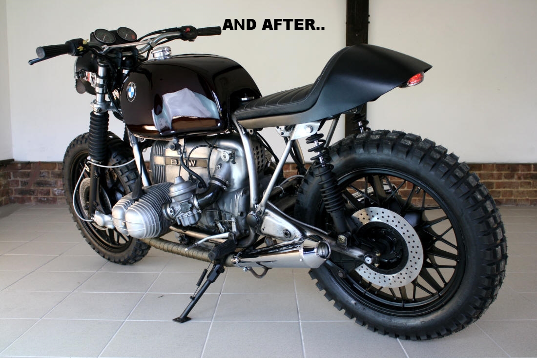 and after: 79 Bmw r100 street scrambler restyled @ sprint