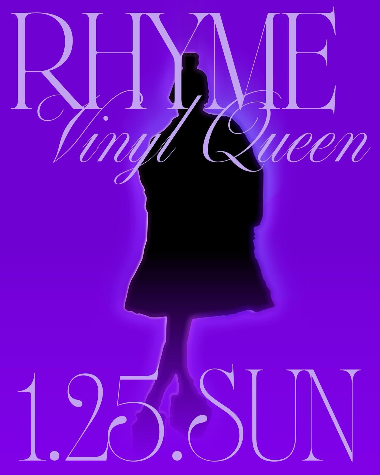 GINZA MUSIC BAR PRESENTS

▶︎1.25.SUN
VINYL-QUEEN 
Starring RHYME

Step into RHYME&rsquo;s sound world, led by the beat.
On a Sunday night painted in purple, surrender yourself to the warmth and ecstatic vibes that only analog sound can bring.

ビートに導か