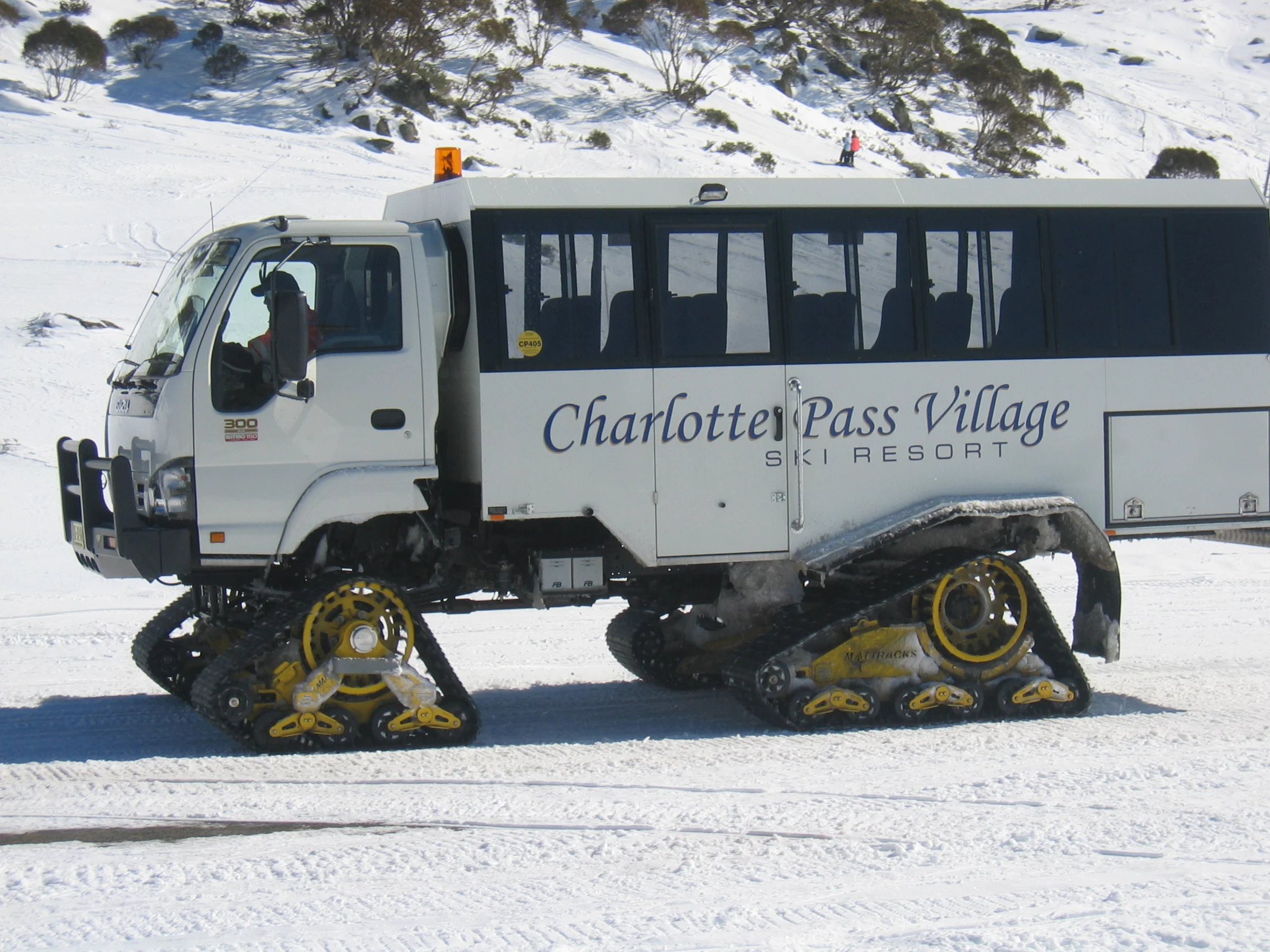 A fantastic way to get to and from Charlotte Pass. No Cars!