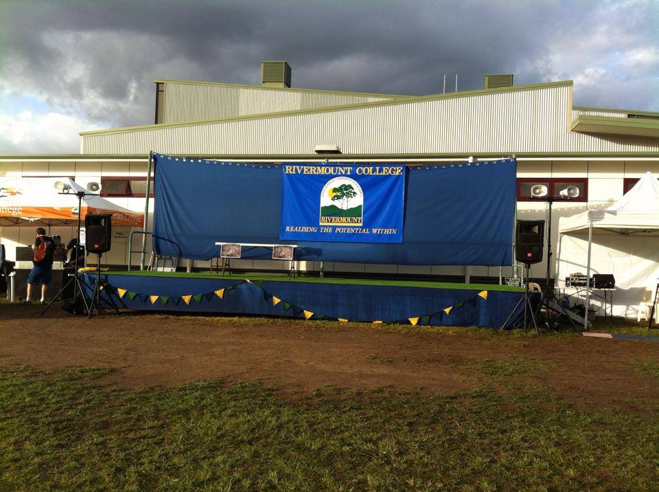 Announcement stage, QGSSS cross country event