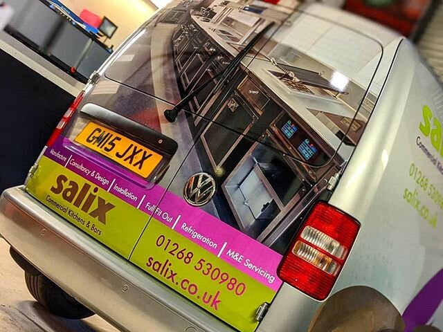 Another hi-viz van in the books for our friends at Salix. Once you go reflective you don't go back! Full rear door wrap with @metamarkuk new metaglide material and a ton of of reflective overlays 😎 #salix #vehiclewrap #vehiclegraphics #vehiclefleet
