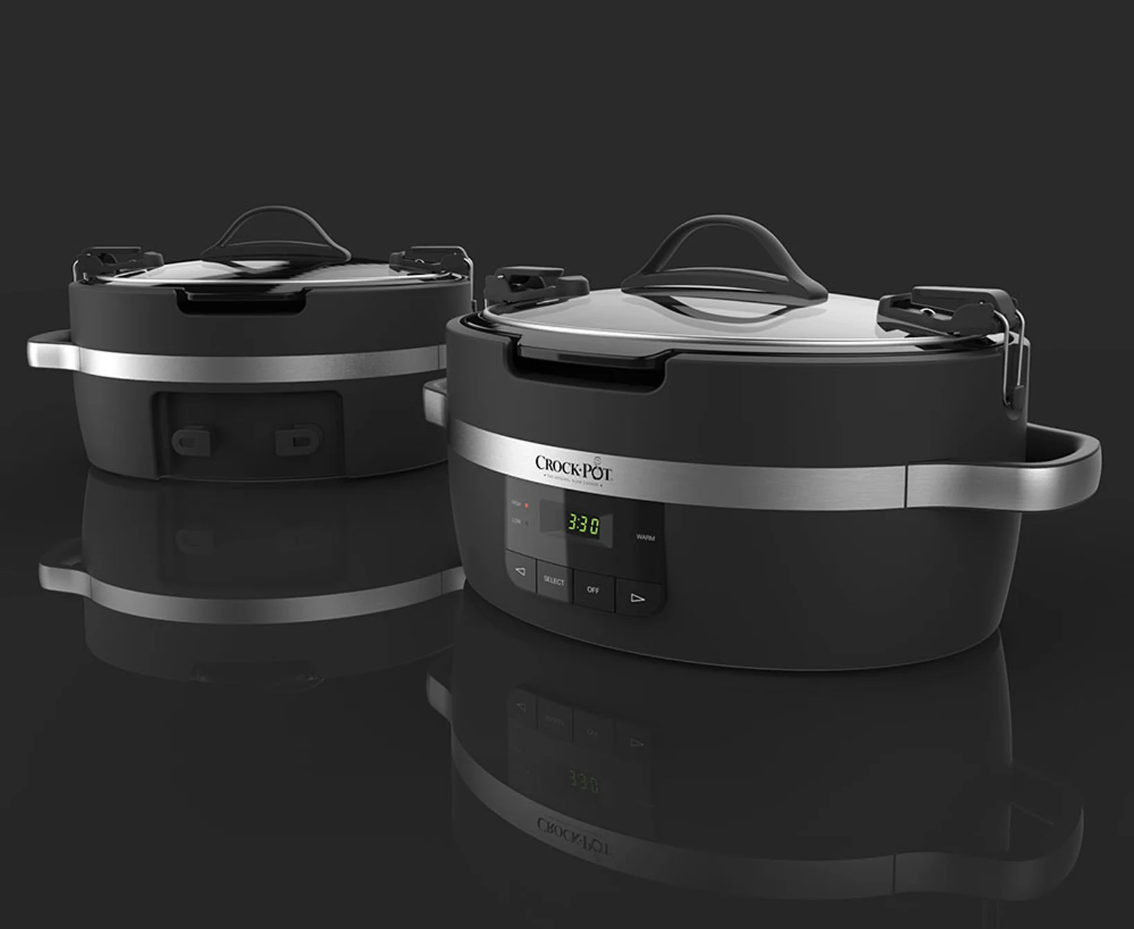  With the selected theme sketch, Axis Design owner/design lead, Daniel Phipps finalized the design in CAD. The final design features a primarily plastic body, with a brushed metal “ribbon” that wraps around the body and handles, giving the Thermoshie