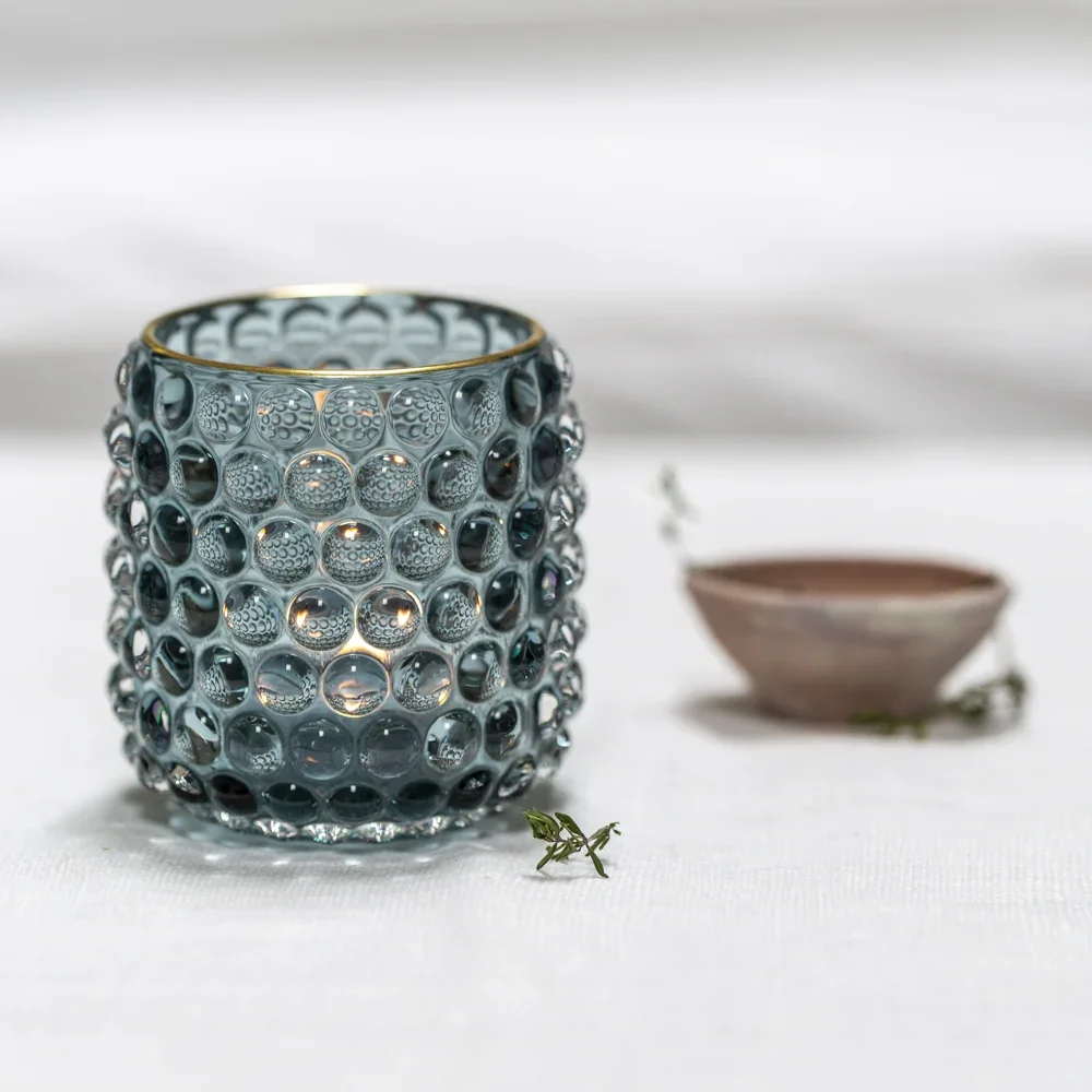 Bubble Glass Votive Tealight Holder