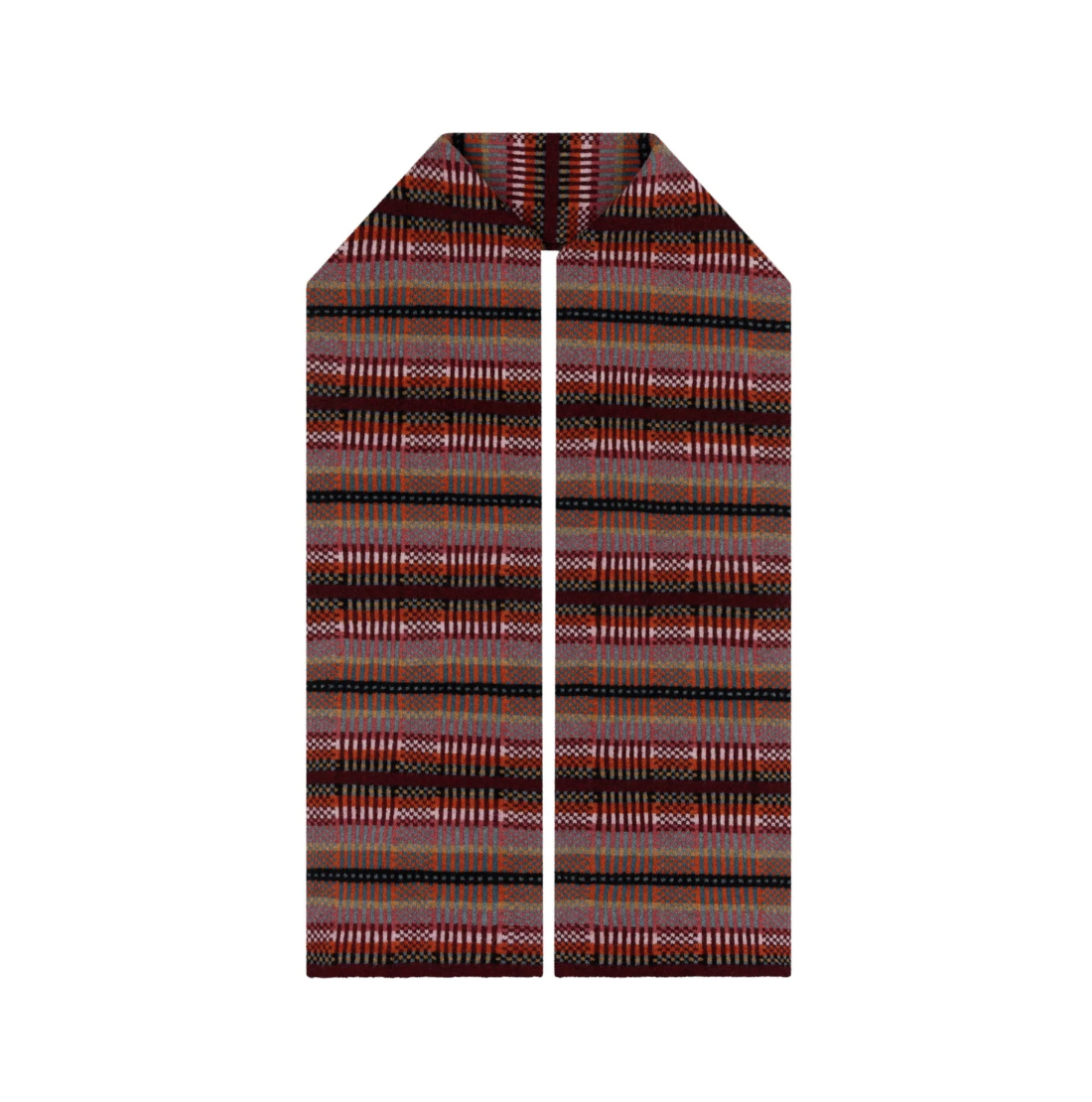 MODERN TARTAN SCARF IN FOREST
