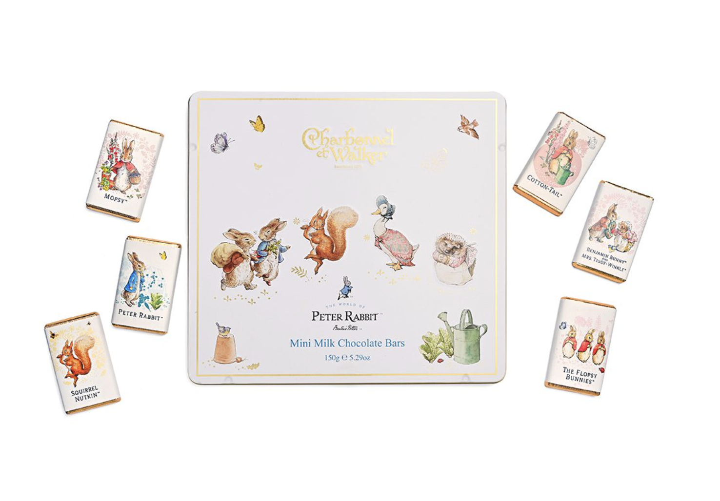 PETER RABBIT FAVOURITES TIN - MINI CHOCOLATE BARS