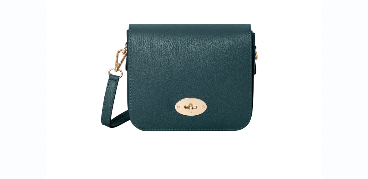 DARK TEAL CLASP BAG