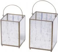 Brass Square Lantern Large - £55