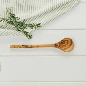 OLIVE WOOD - ROUND SPOON 30CM
