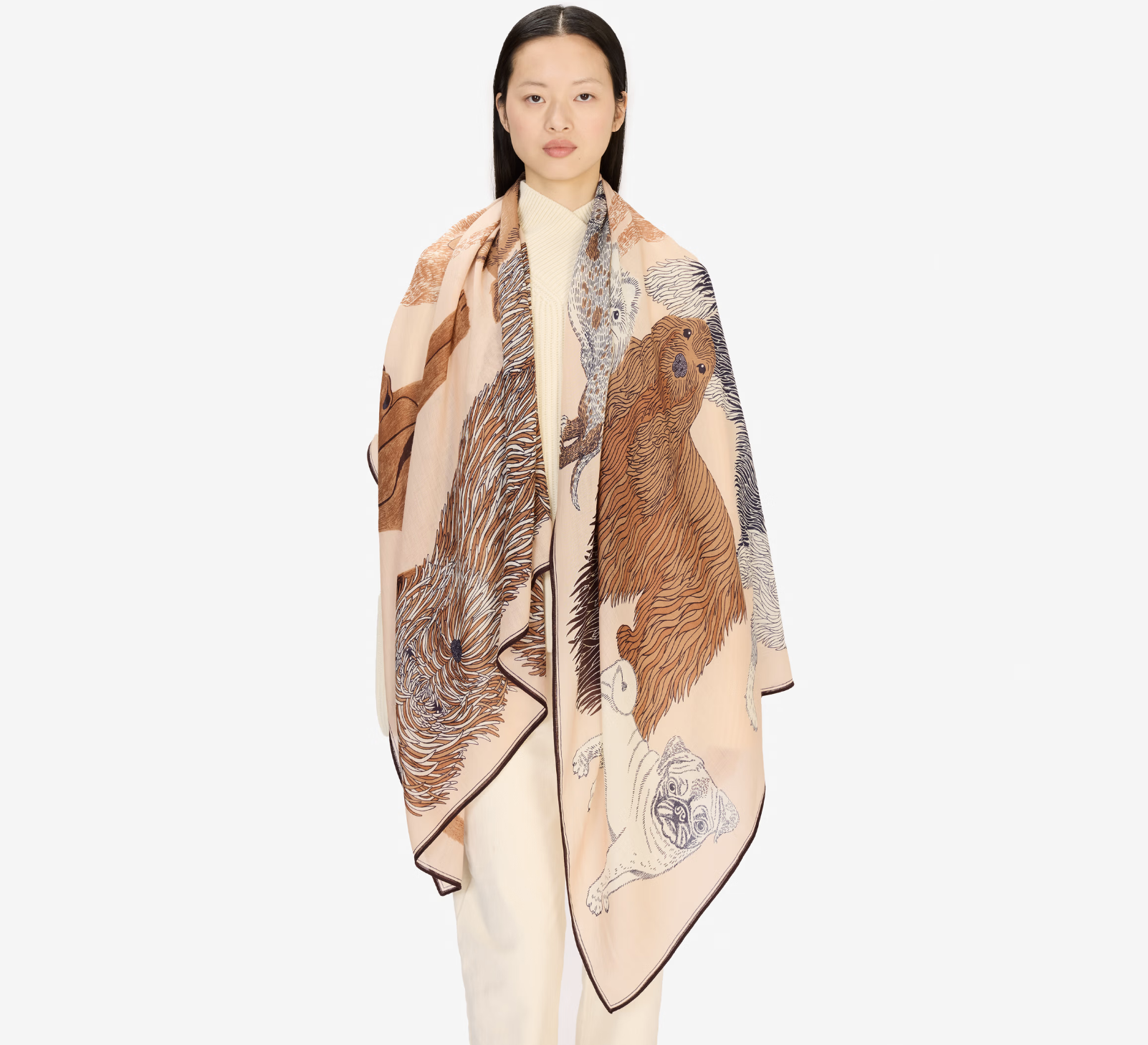 TOUTOU SCARF - NUDE