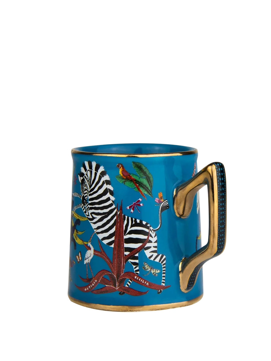 ORTIGIA SICILIA TAZZINA CERAMIC BLUE - ESPRESSO