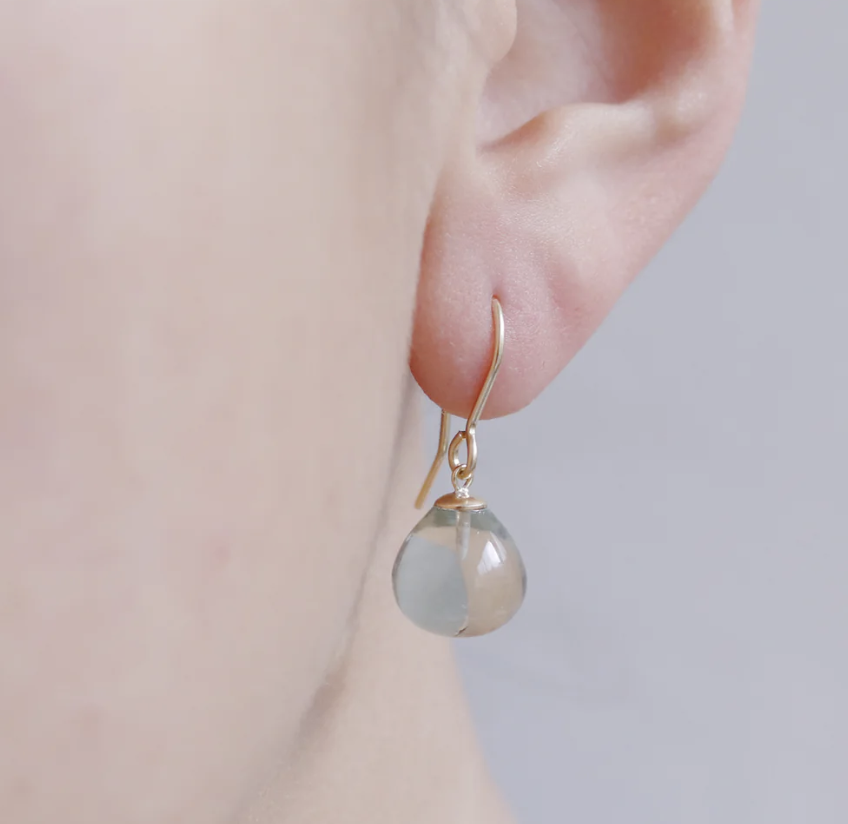 SMOOTH DROP FISH HOOK EARRING