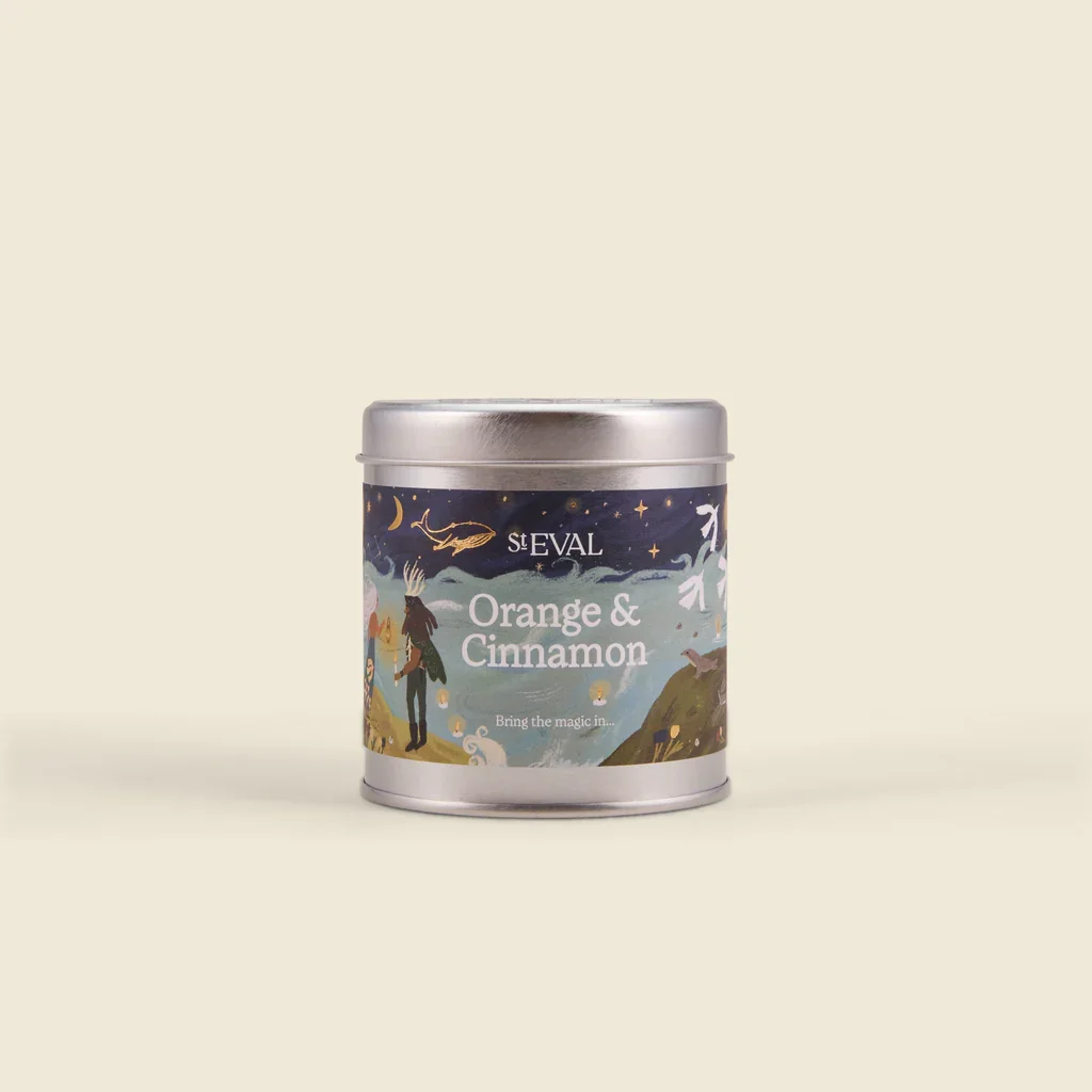 ORANGE & CINNAMON TIN CANDLE