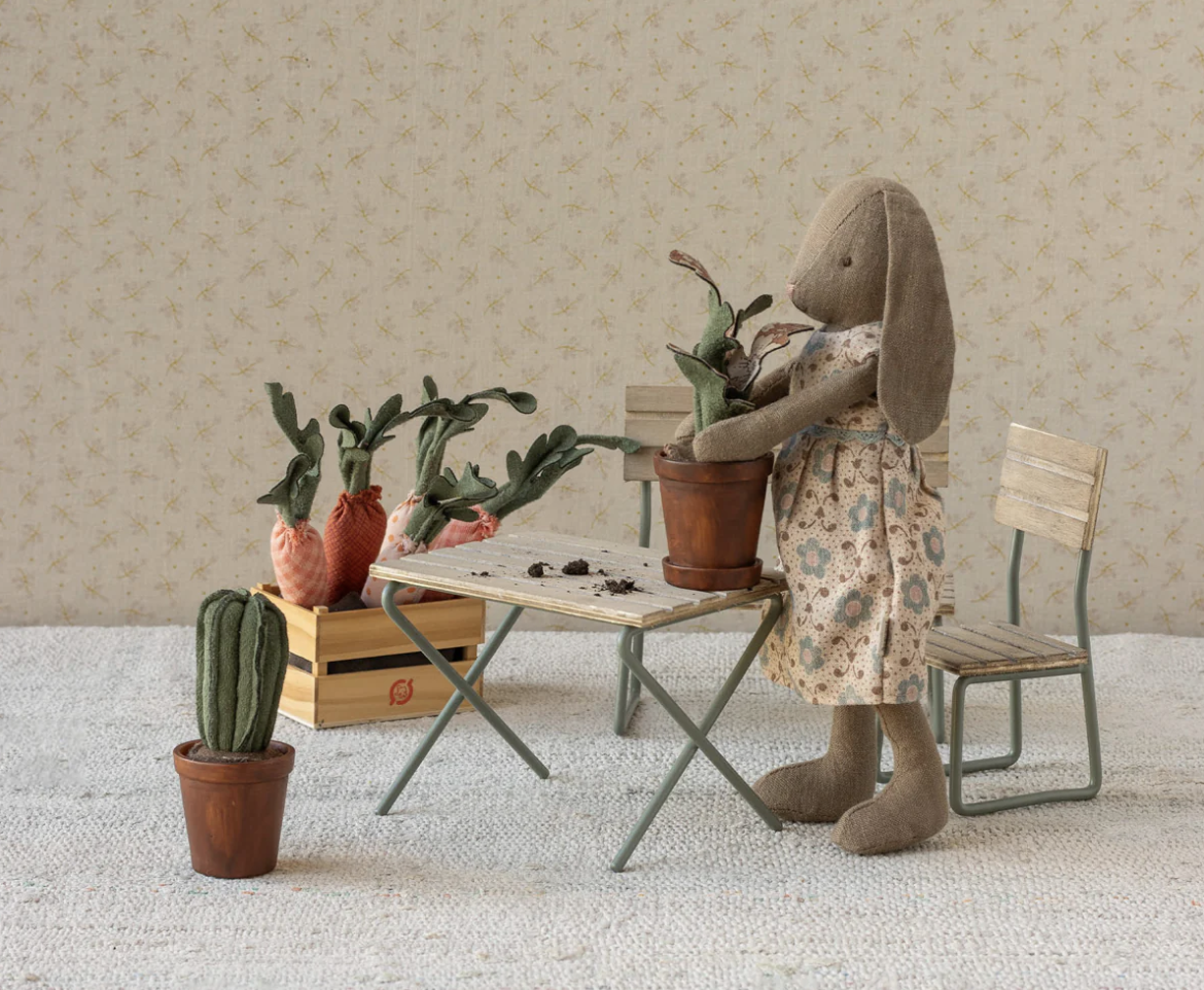 FLOWER POT WITH CACTUS, MINIATURE