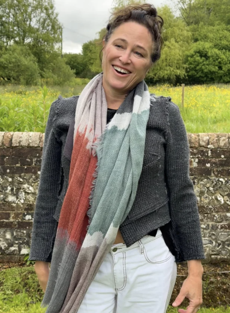 KANDI STRIPE WOOL SCARF