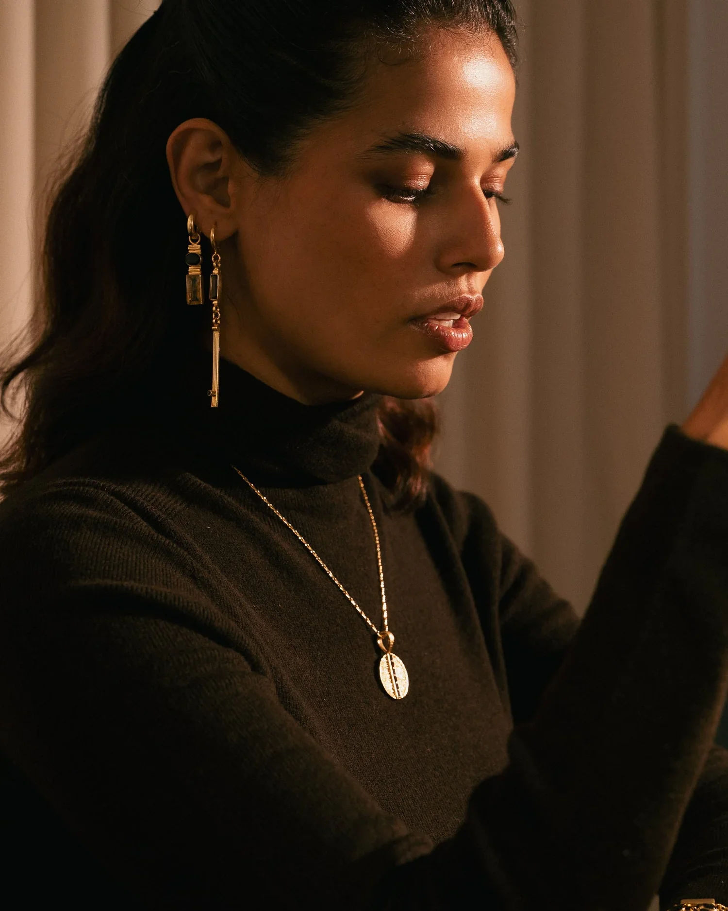 Braided Flame earrings