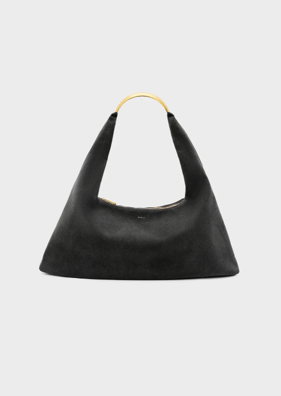 MILA SHOULDER BAG SUEDE BLACK