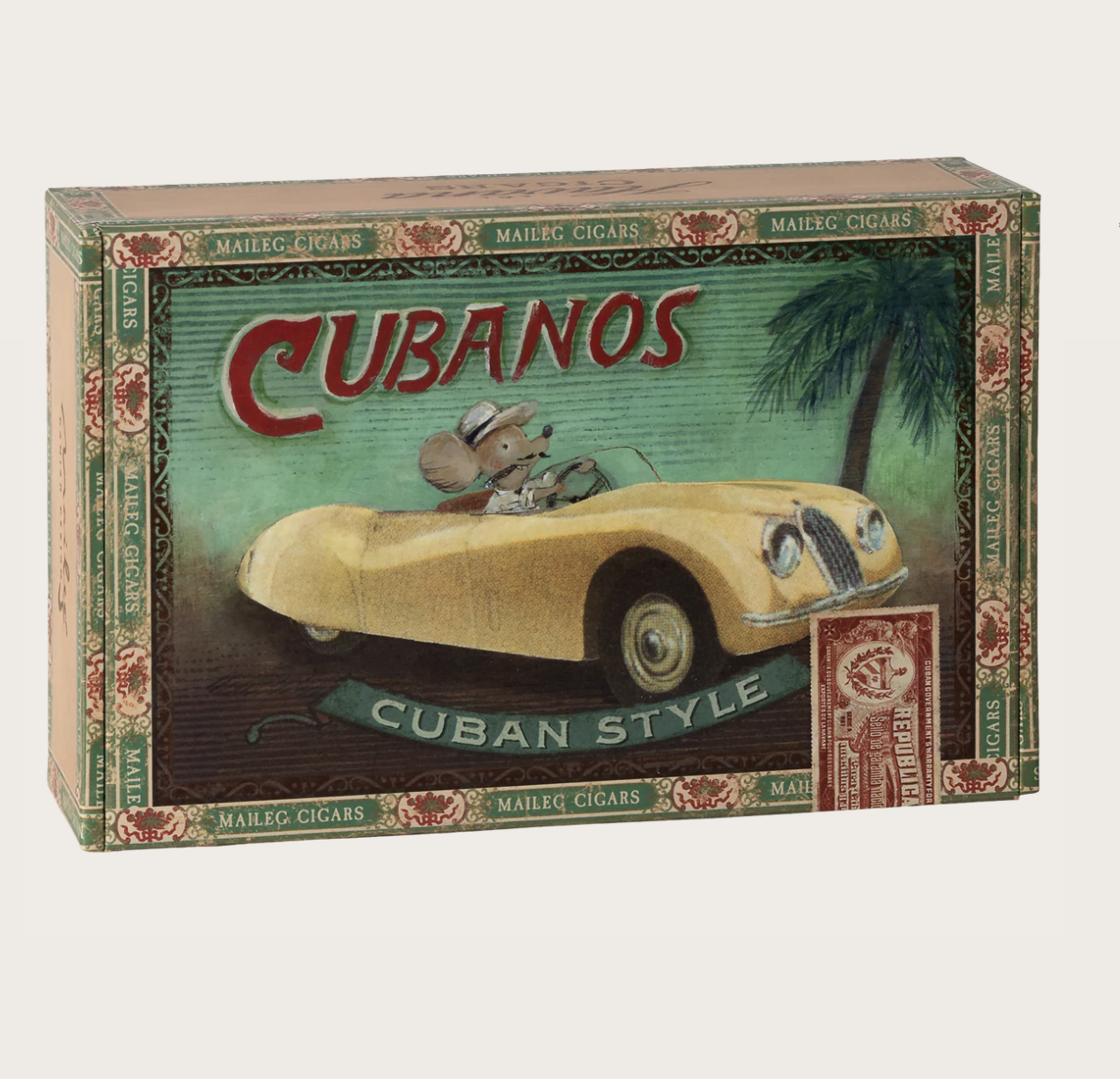 GRANDMA AND GRANDPA MICE IN CIGARBOX