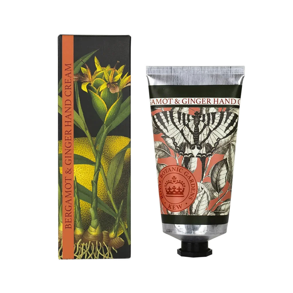 KEW GARDENS BERGAMOT & GINGER HAND CREAM