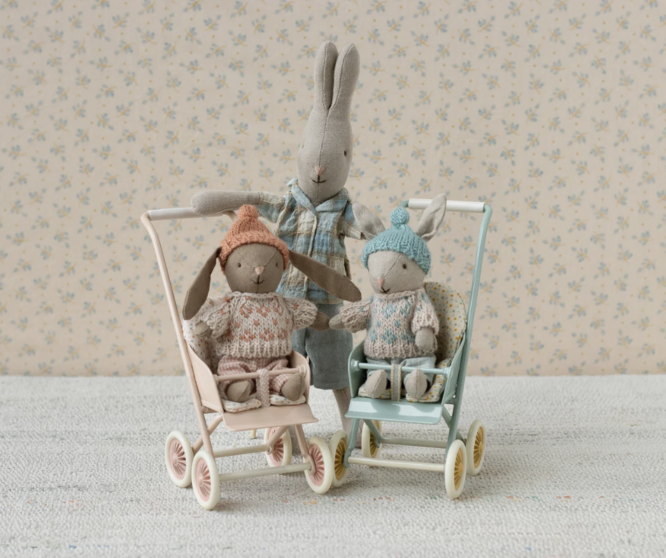 WINTER BUNNY. MICRO - BROWN - ROSE