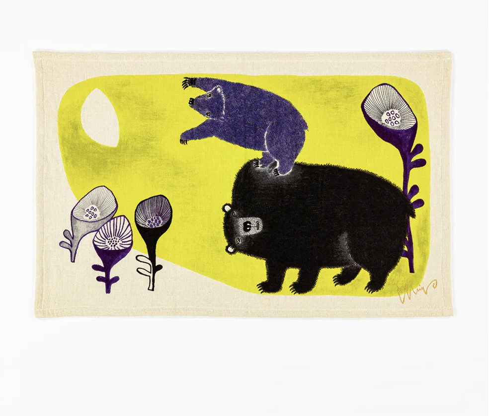 BLACK BEAR TEA TOWEL