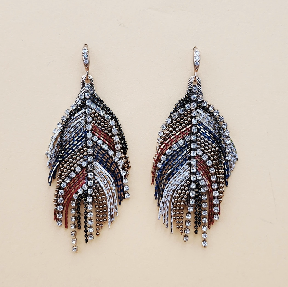 FEATHER HANDMADE EARRINGS