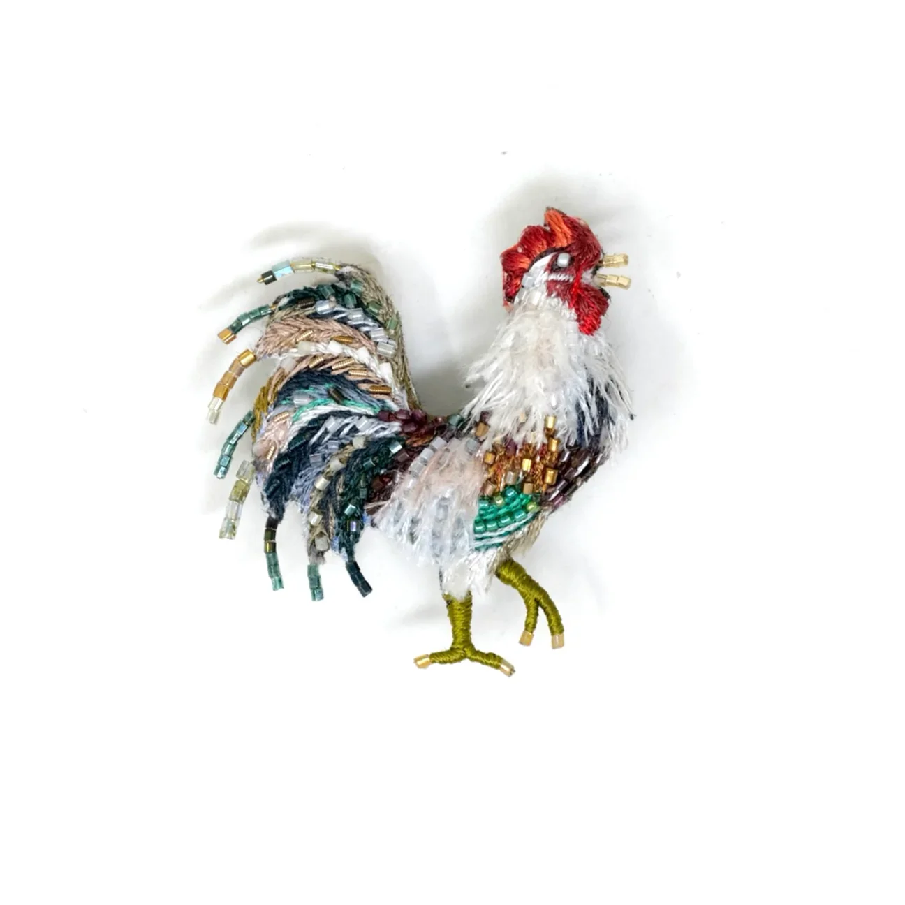 AURORA ROOSTER BROOCH PIN