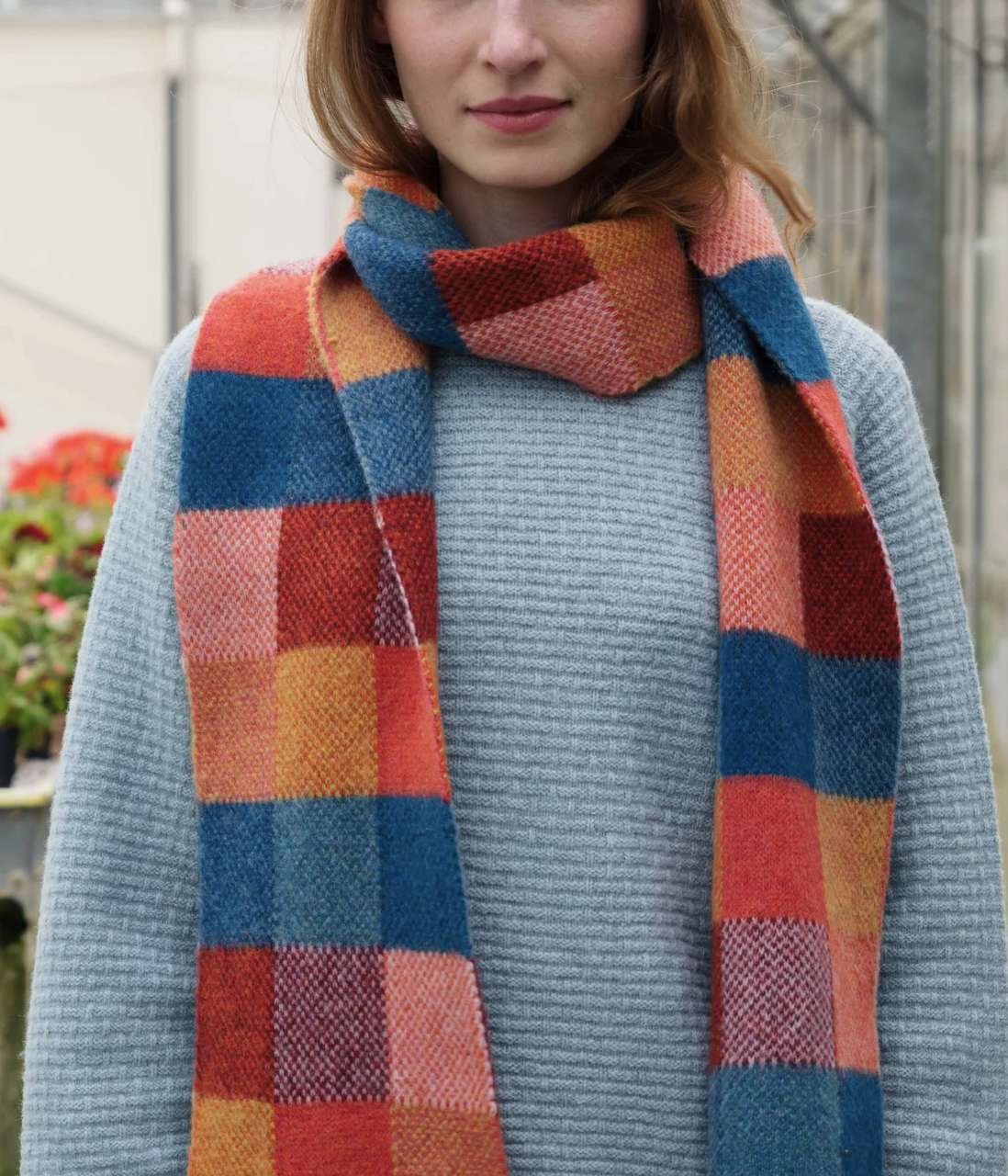 BRUSHED TWEED SCARF