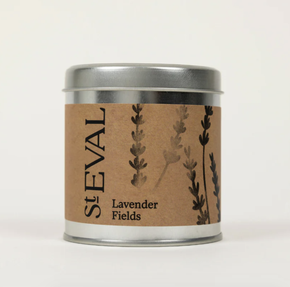 LAVENDER FIELDS SCENTED TIN CANDLE
