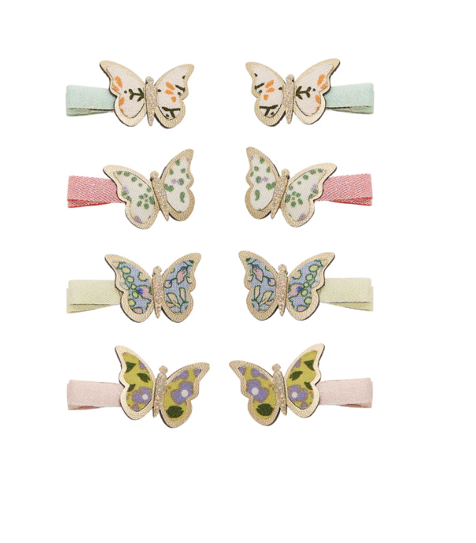 FLORAL BUTTERFLY MINI CLIPS