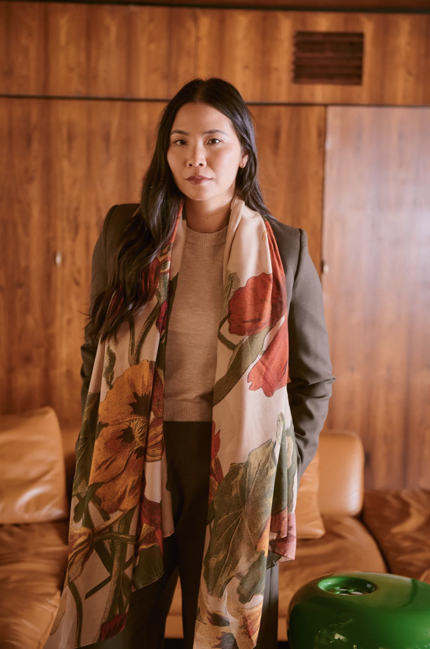 NASTURTIUM FAWN SCARF