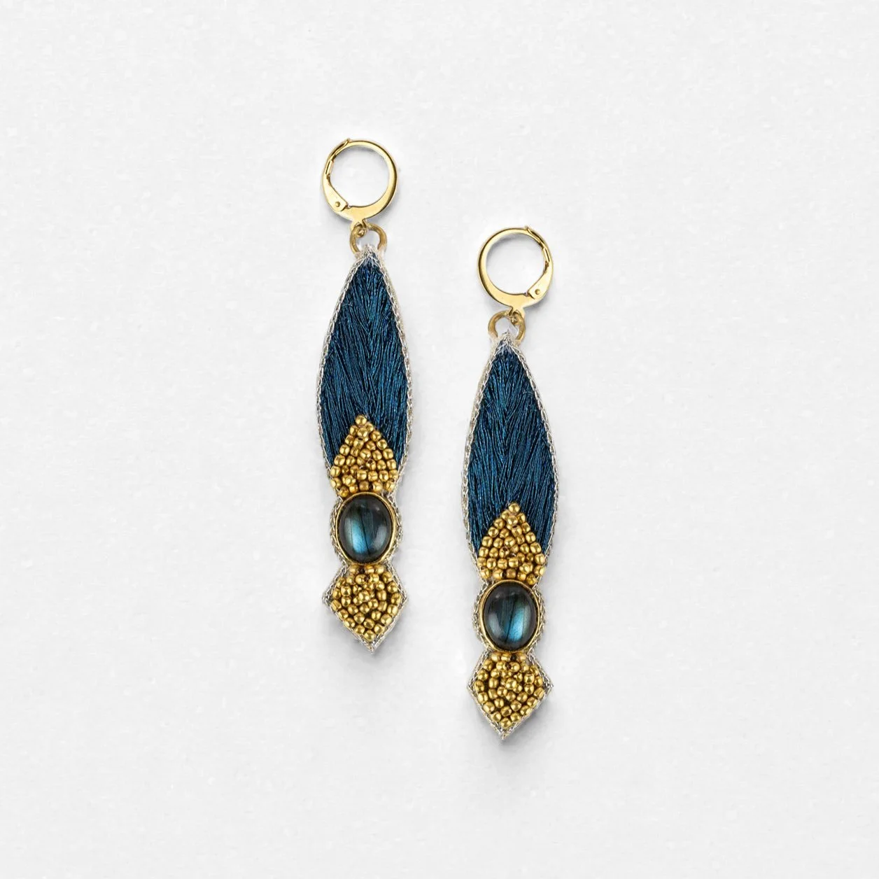 Branca earrings in Deepsea