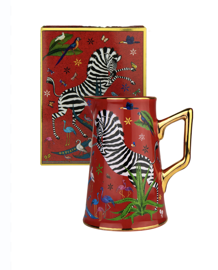 ORTIGIA SICILLIA CERAMIC JUG RED