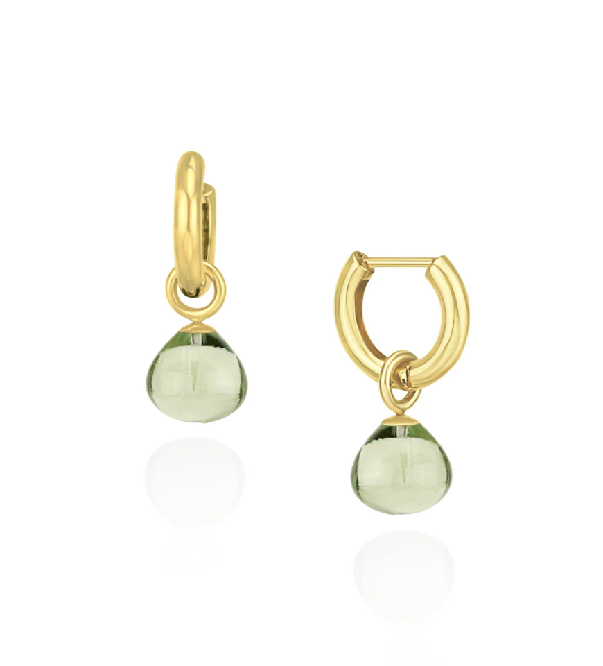 SMOOTH DROP HINGED HOOPS