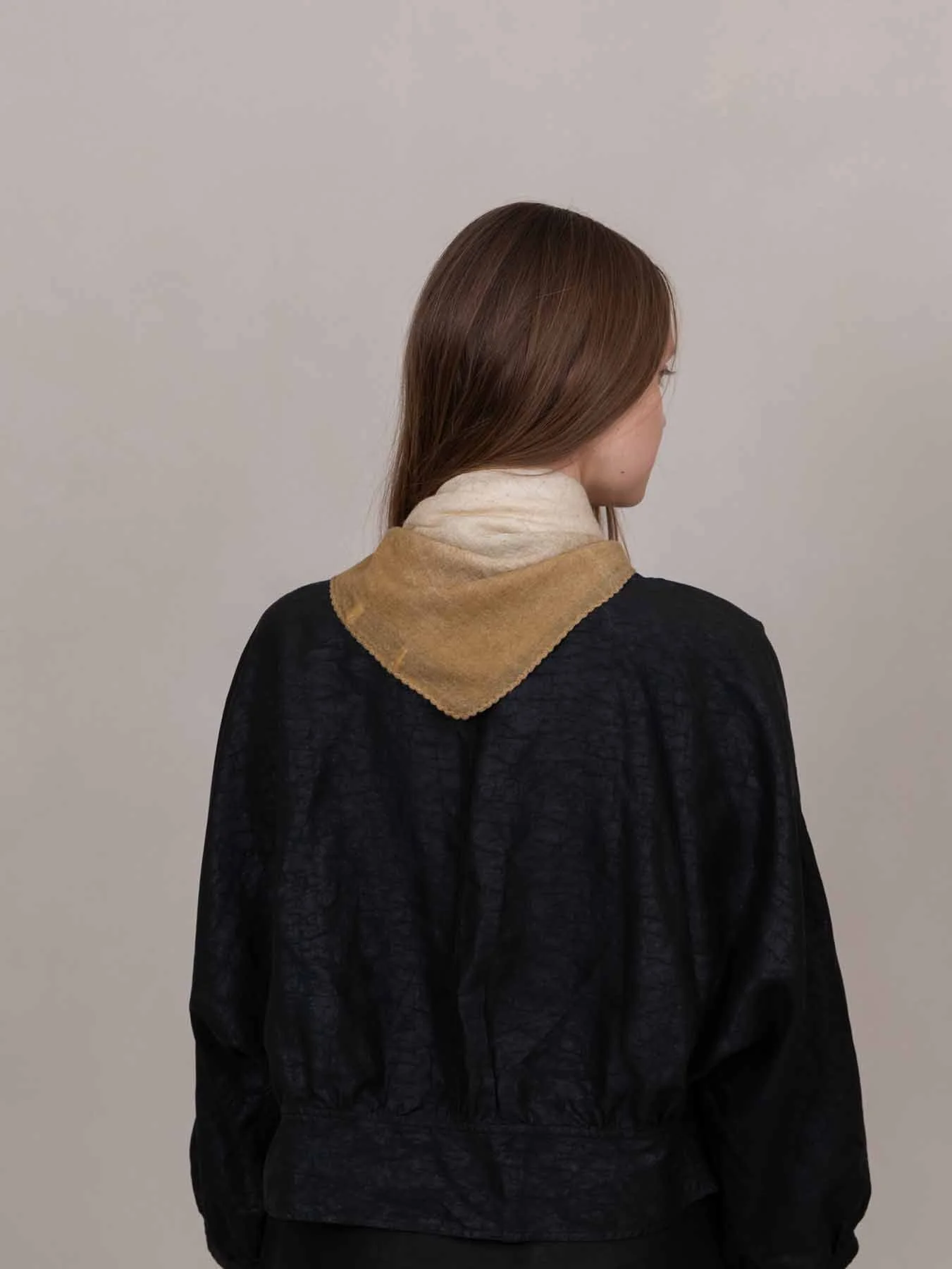 MUSE CASHMERE FOULARD - BUTTER