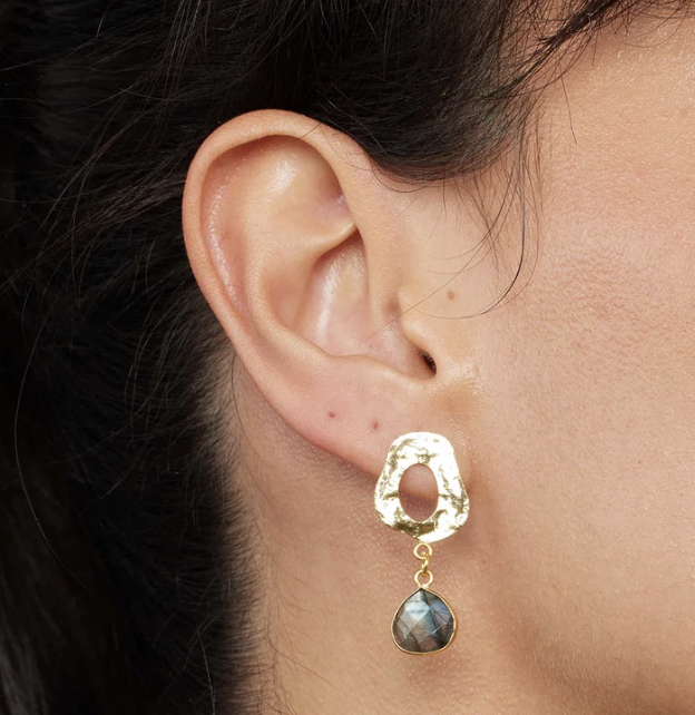 MABEL EARRINGS LABRADORITE