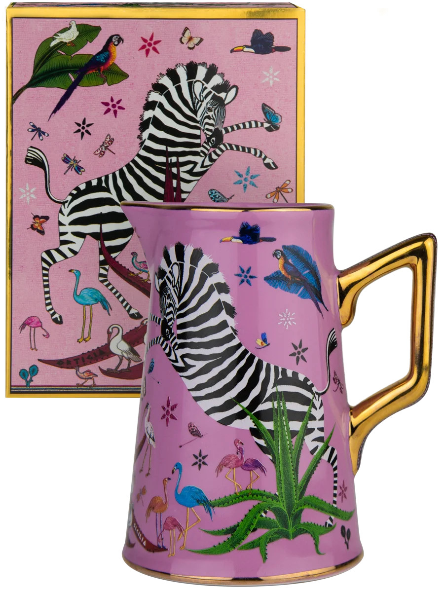 ORTIGIA SICILLIA CERAMIC JUG PINK