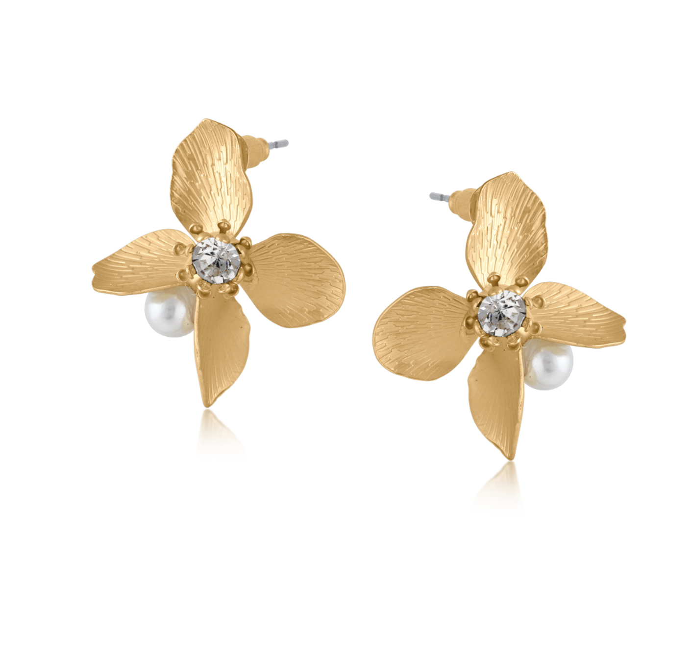 CORDELIA MATTE FLORAL EARRINGS