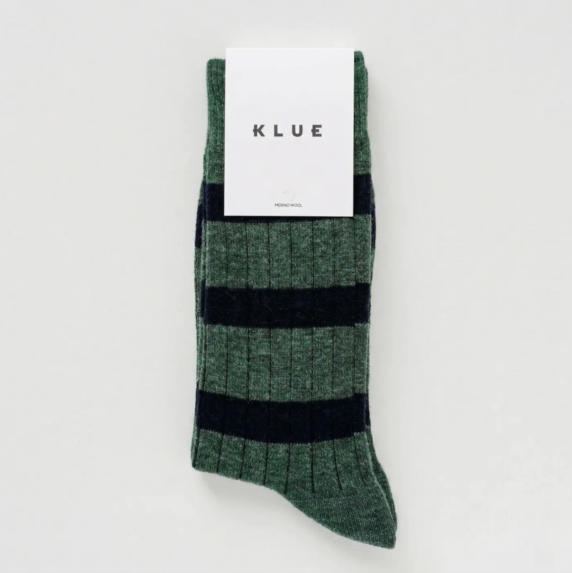MERINO WOOL SOCKS DARK GREEN & BLACK