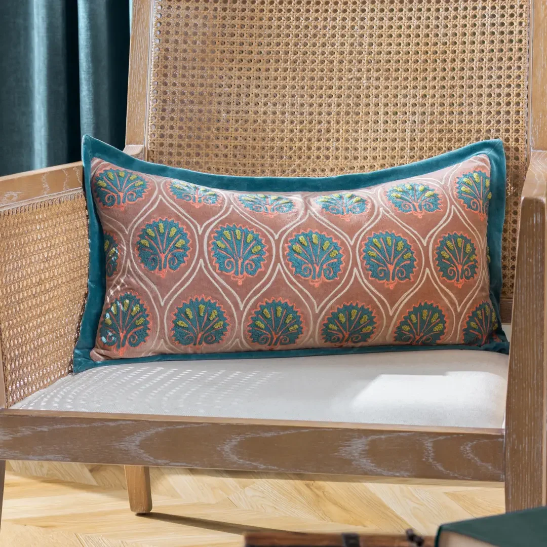 CASA CUSHION ROSE/FRENCH BLUE CUSHION