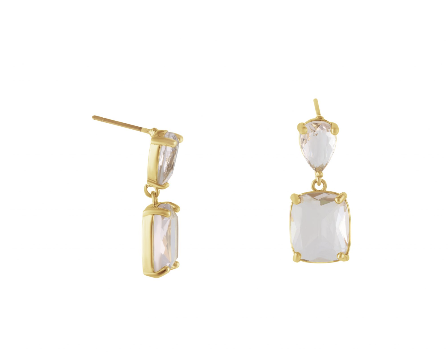 ANAIS ALLURE STONE CUT EARRINGS