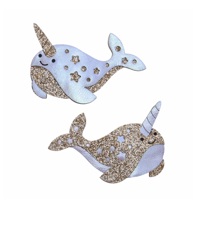 MAGICAL NARWHAL HAIR CLIPS