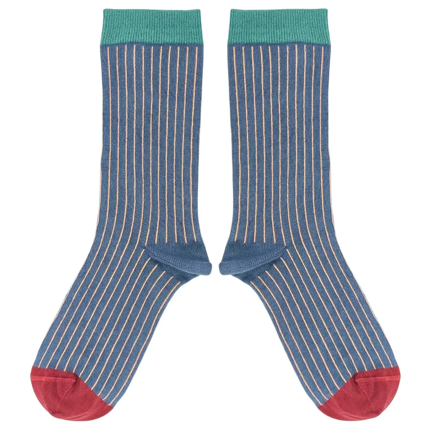WOMENS ORGANIC COTTON SOCKS BLUE