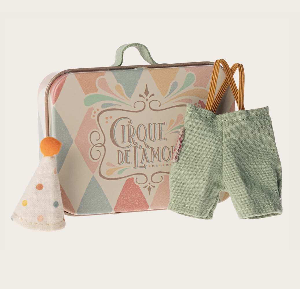 CLOWN CLOTHES IN SUITCASE