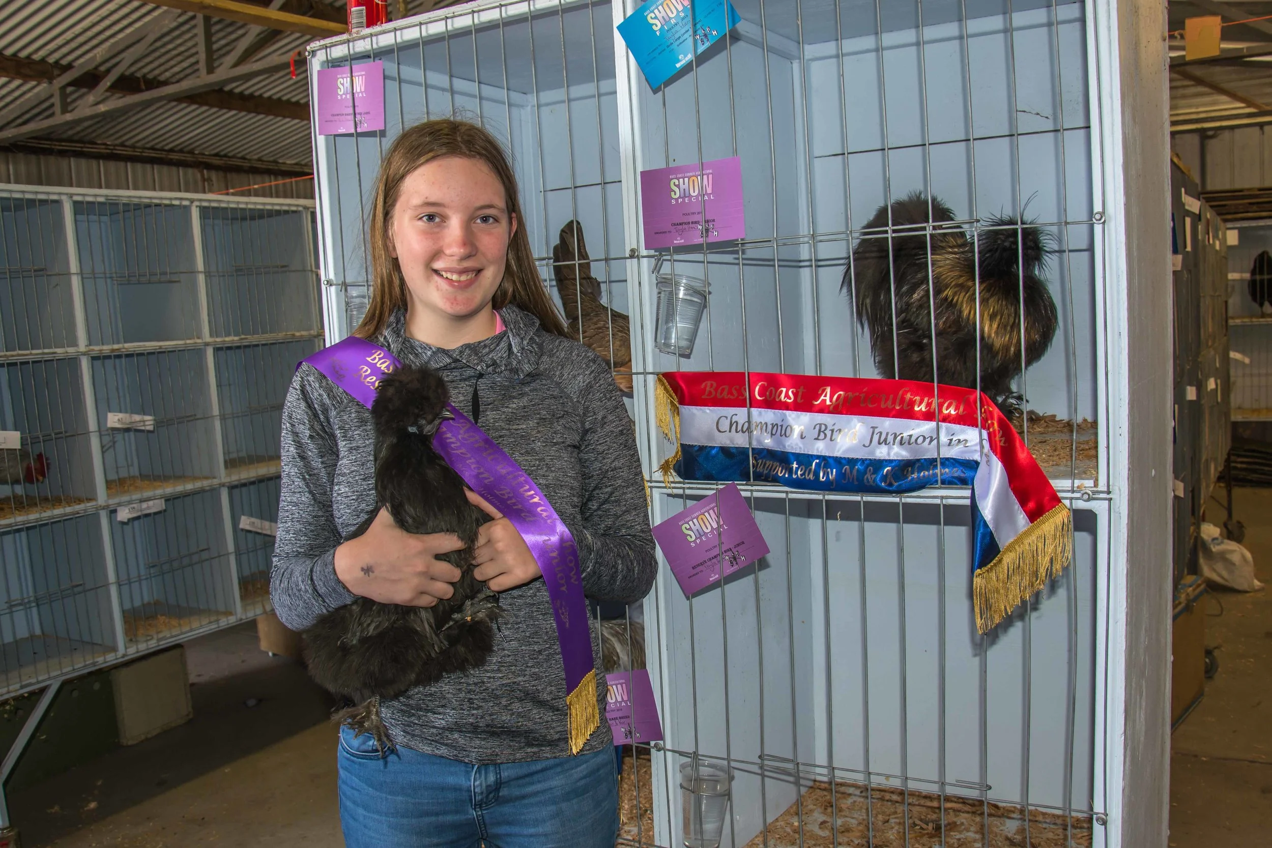 Winner of Champion and Reserve Junior - Tayla Hams