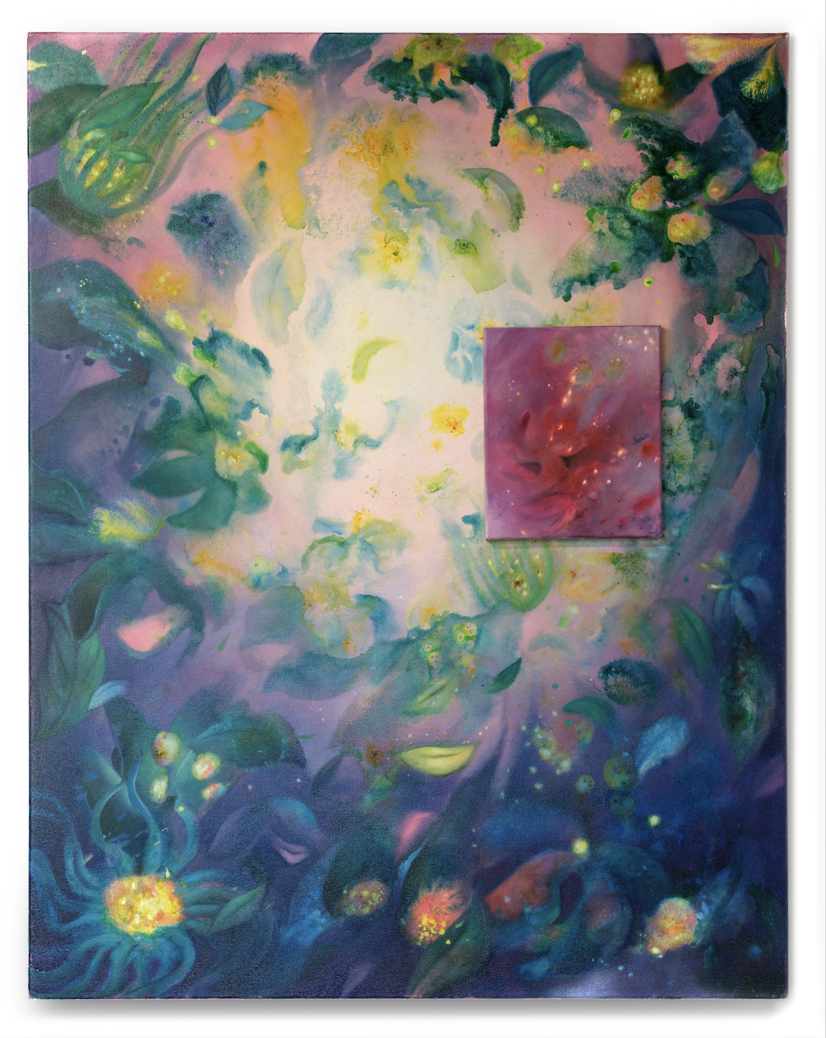 Against The Grain, acrylic, watercolour powder an oil on cotton and linen, 120x150cm, 2026