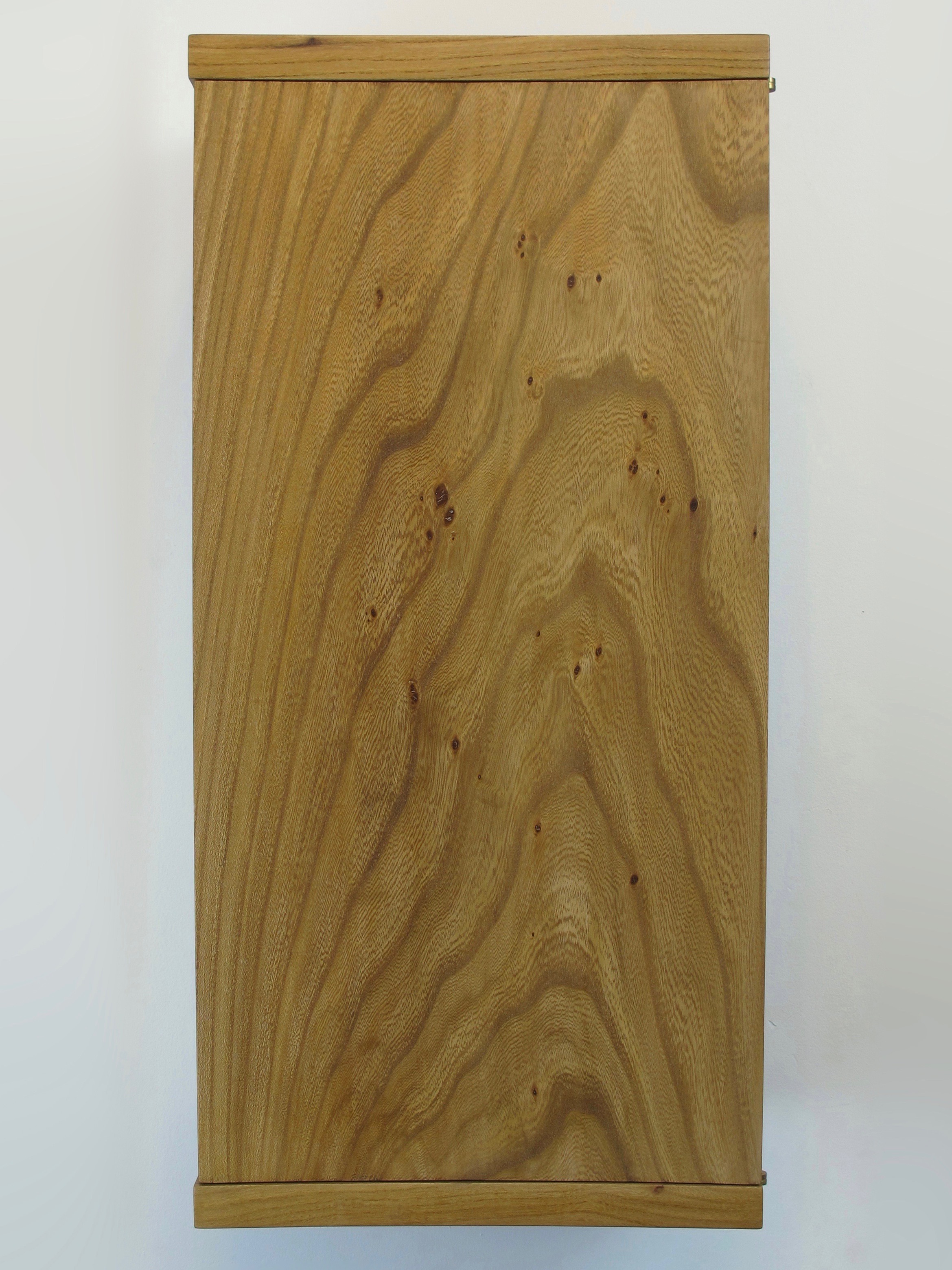A Krenovian wall cabinet, Japanese elm (Zelkova) and Alaskan yellow cedar.