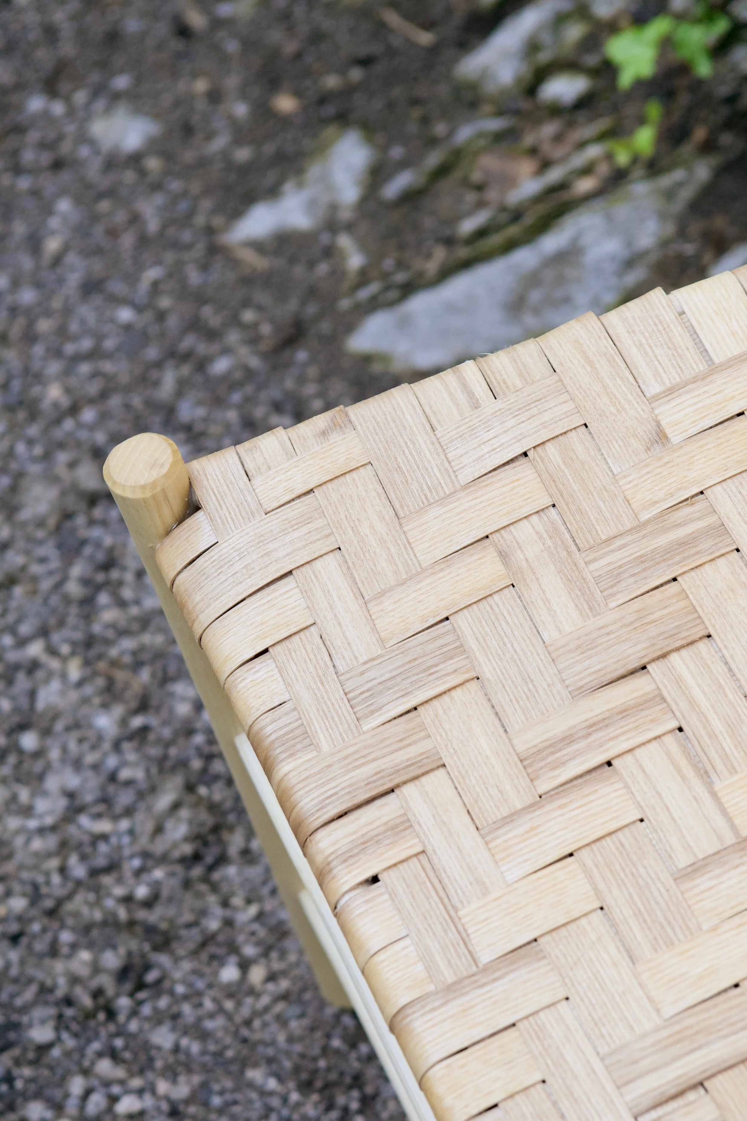  This was my first time weaving a seat with ash splints –&nbsp;I’m interested in continually trying new techniques and sources for materials. These ash splints are easy to weave, inexpensive and readily available – a good formula for sustainable  pro