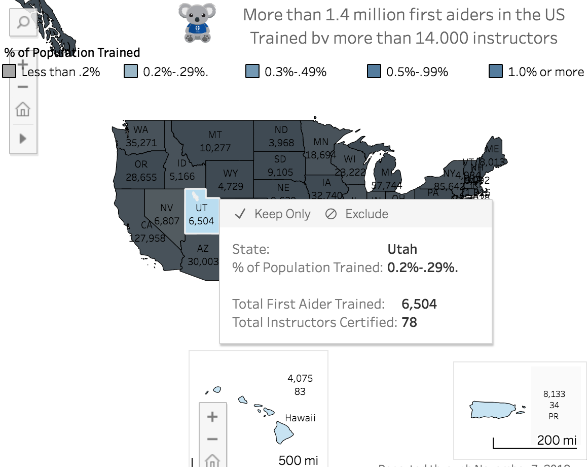 Utah - December 2018 - find current data HERE