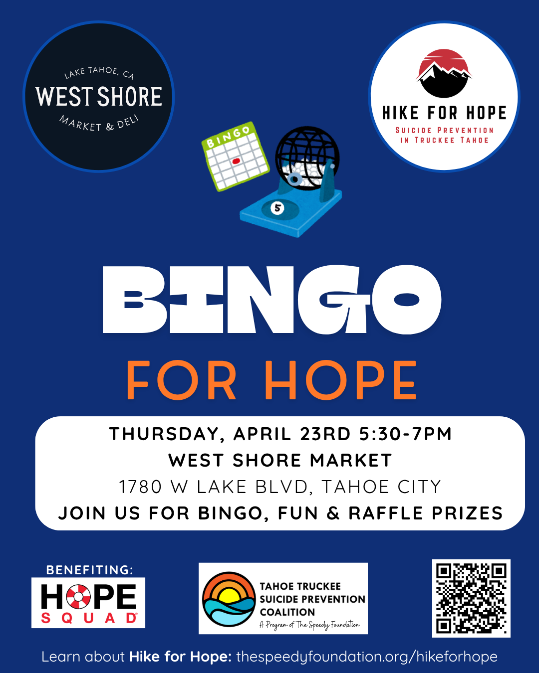 Bingo for Hope - West Shore Market